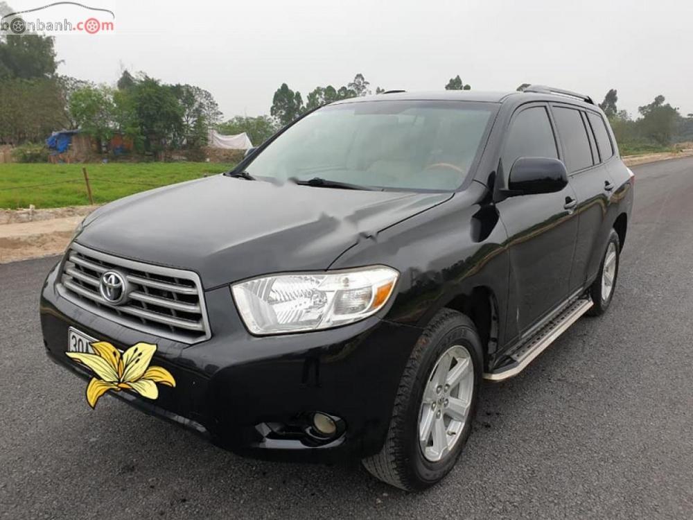 Toyota Highlander 2.7LE 2010 - Bán Toyota Highlander 2.7LE năm 2010, màu đen, nhập khẩu 