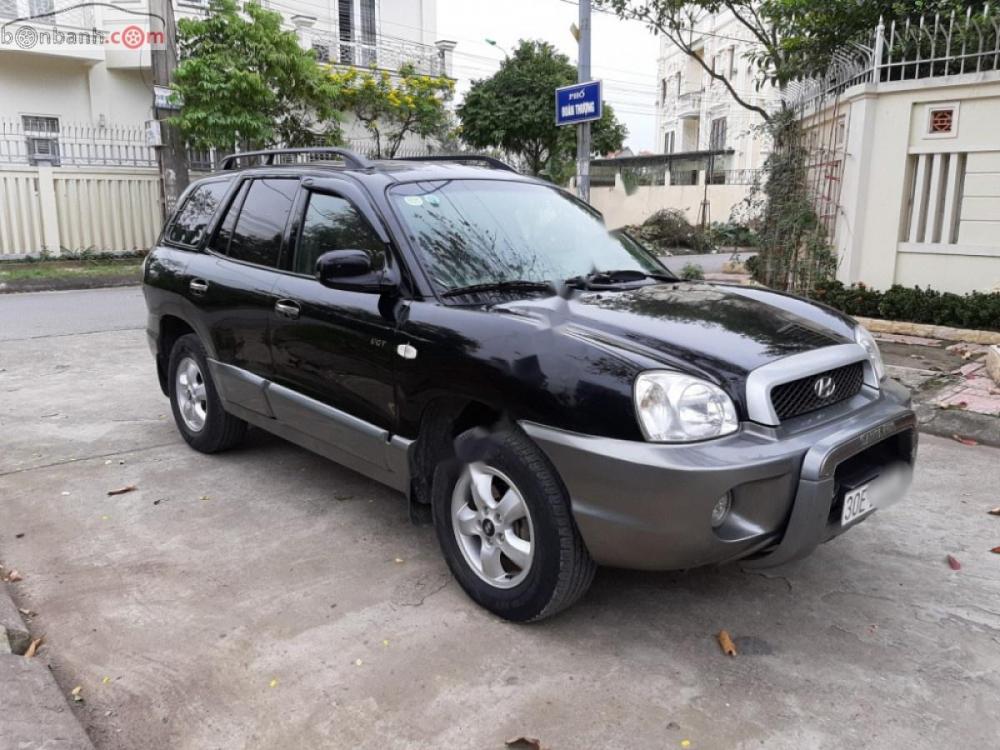 Hyundai Santa Fe Gold 2005 - Bán Hyundai Santa Fe Gold năm 2005, màu đen, nhập khẩu  