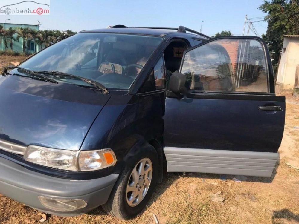 Toyota Previa 2.4AT 1992 - Cần bán xe Toyota Previa 2.4AT đời 1992, màu xanh lam, nhập khẩu 