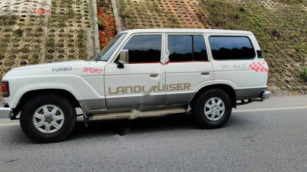 Toyota Land Cruiser  3.4 MT   1990 - Bán xe Toyota Land Cruiser 3.4 MT đời 1990, màu trắng, nhập khẩu nguyên chiếc