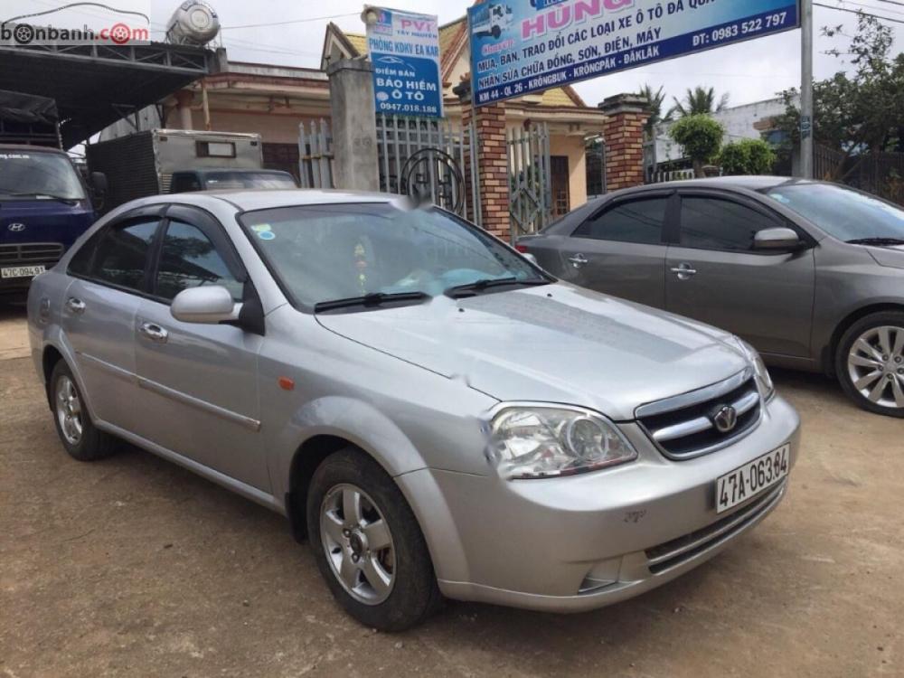 Daewoo Lacetti 2007 - Bán Daewoo Lacetti năm sản xuất 2007, màu bạc, bản đủ