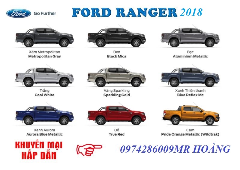 Ford Ranger 2.0 Biturbo 2018 - An Đô Ford bán Ford Ranger Wildtrak Biturbo 2019 đủ màu giao ngay, xe nhập giá tốt, hỗ trợ ngân hàng cao. 0974286009