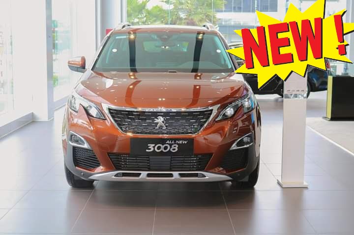 Peugeot 3008 1.6L AT Turbo 2019 - Bán SUV 5 chỗ gầm cao Peugeot 3008 1.6L turbo 2019, màu nâu, giá tốt xin gọi 0909076622 Ms. Hà-P.KD