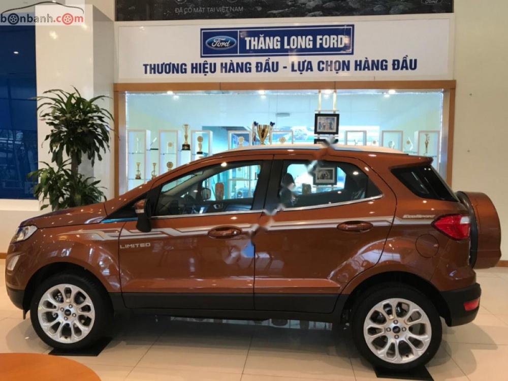 Ford EcoSport Titanium 1.5L AT 2019 - Bán xe Ford EcoSport Titanium 2019, số tự động, máy xăng, màu nâu