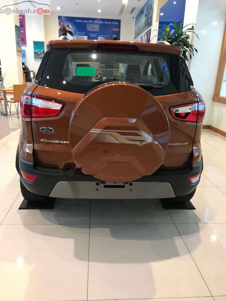 Ford EcoSport Titanium 1.5L AT 2019 - Bán xe Ford EcoSport Titanium 2019, số tự động, máy xăng, màu nâu