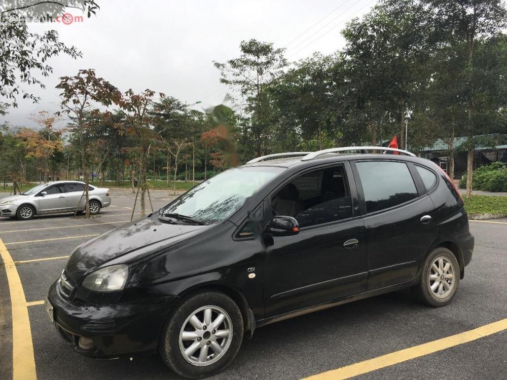 Chevrolet Vivant CDX AT 2009 - Bán xe Chevrolet Vivant CDX 2009, số tự động, máy xăng, màu đen, nội thất màu ghi, odo 68000 km