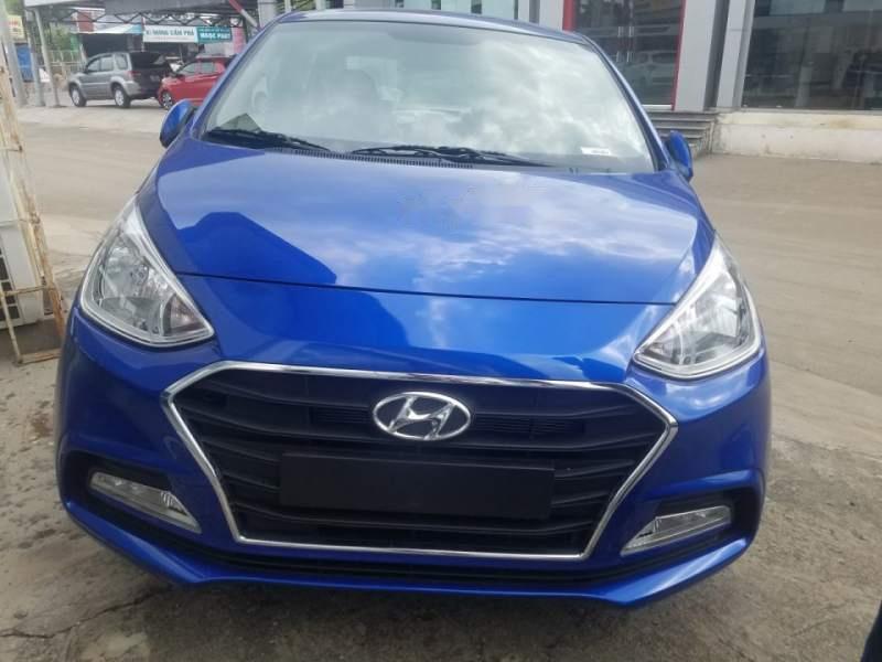 Hyundai Grand i10  MT 2019 - Cần bán xe Hyundai Grand i10 MT đời 2019, màu xanh lam, 350 triệu