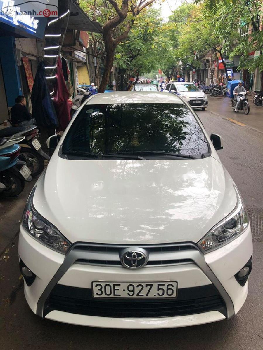 Toyota Yaris 1.5G 2017 - Bán Toyota Yaris màu trắng, đăng ký 2017, số tự động