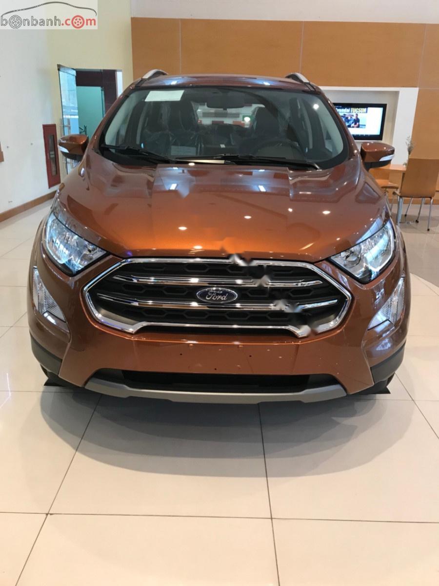 Ford EcoSport Titanium 1.5L AT 2019 - Bán xe Ford EcoSport Titanium 2019, số tự động, máy xăng, màu nâu