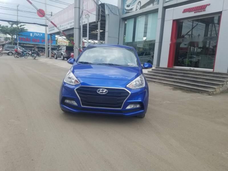 Hyundai Grand i10  MT 2019 - Cần bán xe Hyundai Grand i10 MT đời 2019, màu xanh lam, 350 triệu