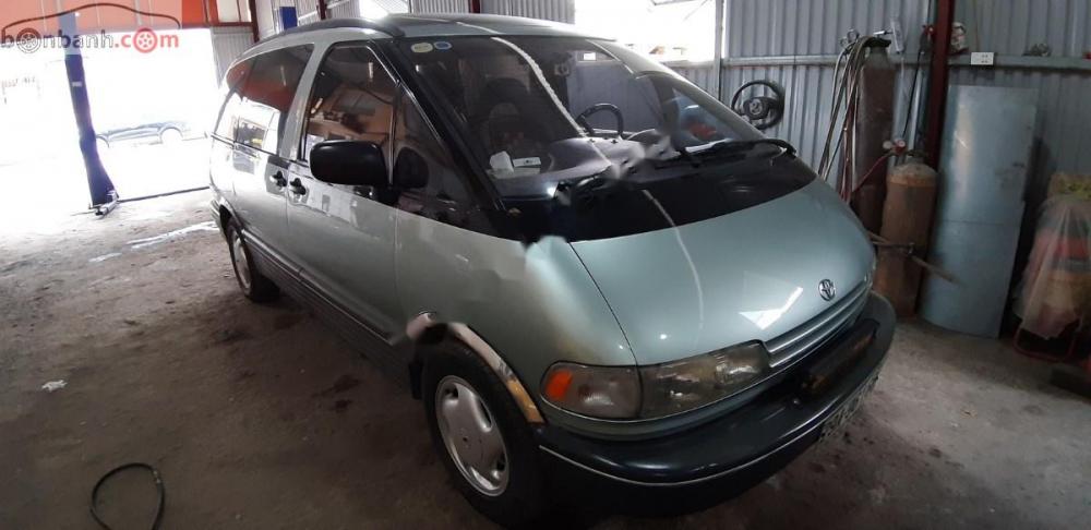 Toyota Previa 2.4 AT 1991 - Bán Previa 1991, nhập khẩu Mỹ, số tự động, màu bạc, nội thất màu ghi, odo 185639 km