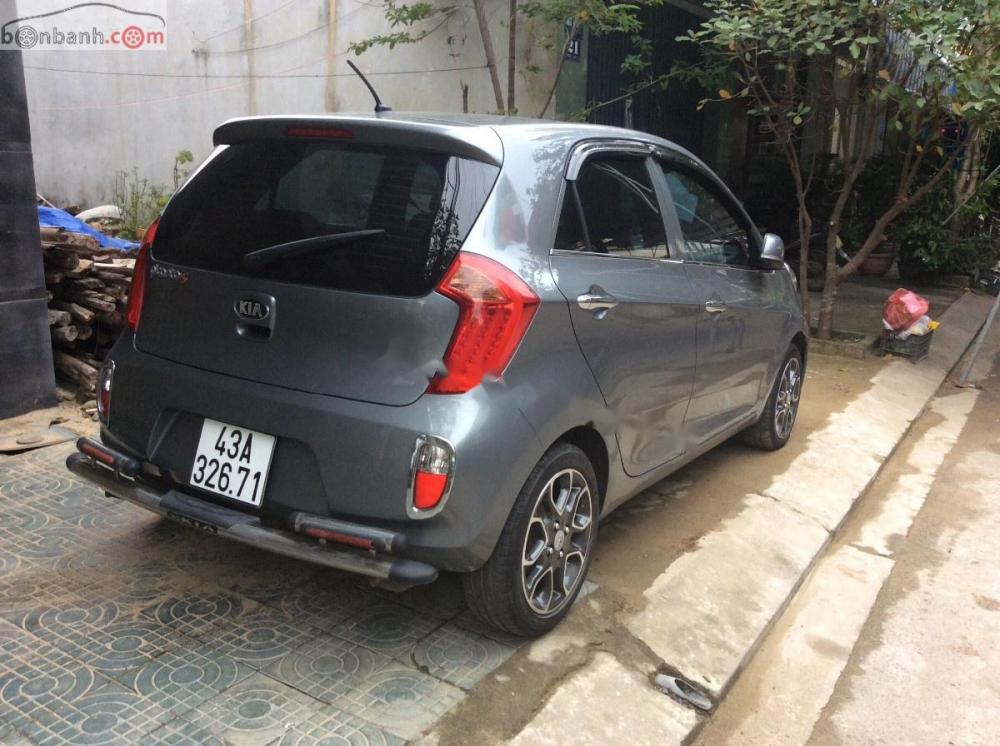 Kia Picanto S 1.25 AT 2014 - Bán Kia Picanto S sản xuất 2014, AT 1.25, màu xám (rất hiếm), BS 43 đẹp