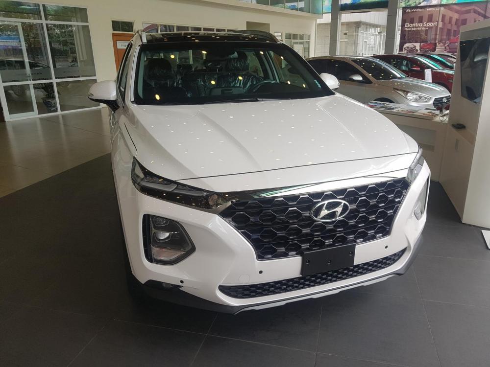 Hyundai Santa Fe 2.4 MPI 2019 - Bán Hyundai Santafe 2019 - Vay 80% - 313tr có xe ngay