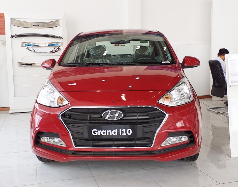 Hyundai Grand i10 1.2MT 2019 - Bán Hyundai Grand i10 sedan 1.2MT năm sản xuất 2019, màu đỏ