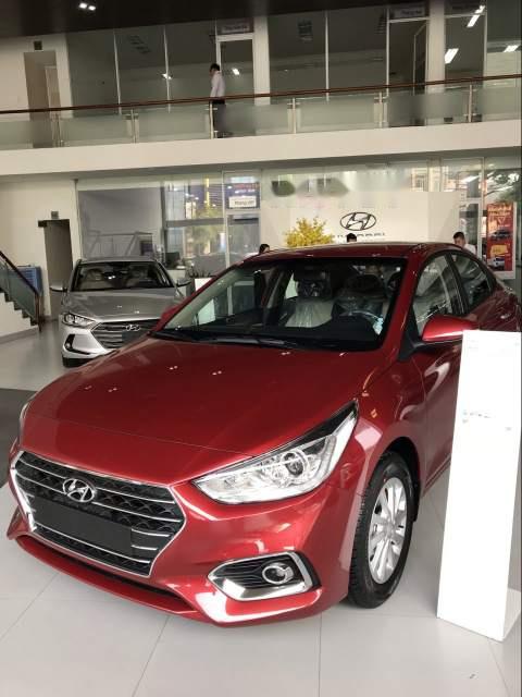 Hyundai Accent 1.4 MT base 2018 - Bán ô tô Hyundai Accent đời 2018, màu đỏ, nhập khẩu nguyên chiếc, 425 triệu