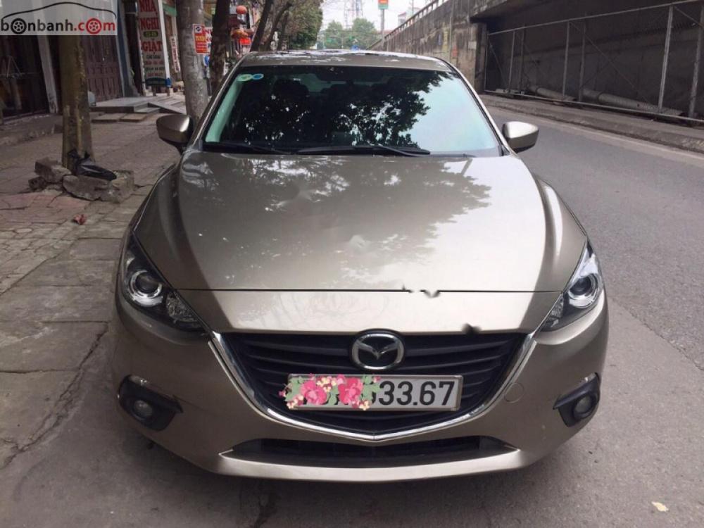 Mazda 3 1.5 AT 2015 - Bán Mazda 3 2015 số tự động, màu vàng cát cực đẹp