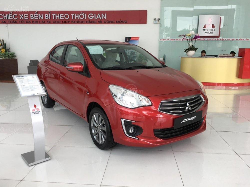 Mitsubishi Attrage 2019 - Bán Mitsubishi Attrage sản xuất năm 2019, màu đỏ, nhập khẩu, trả trước 100 triệu, liên hệ: 0911.821.457