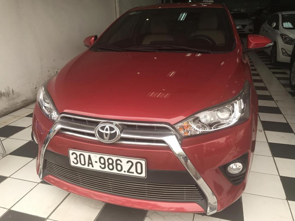 Toyota Yaris 1.3G 2016 - Cần bán Toyota Yaris sản xuất 2016 màu đỏ, nhập khẩu