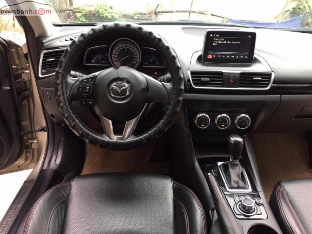 Mazda 3 1.5 AT 2015 - Bán Mazda 3 2015 số tự động, màu vàng cát cực đẹp