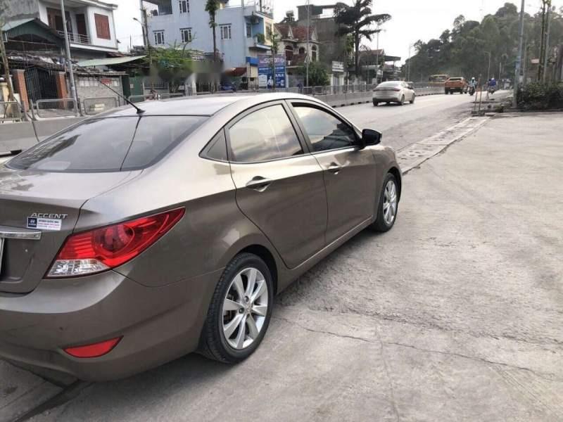 Hyundai Accent  1.4AT 2011 - Bán Hyundai Accent 1.4AT 2011, màu nâu, nhập khẩu  