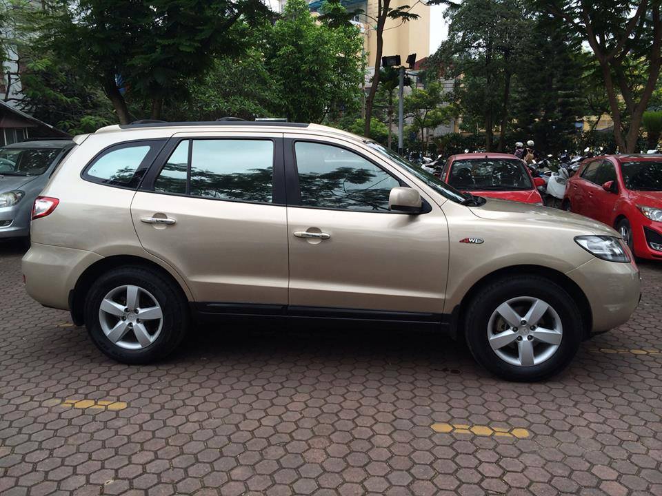 Hyundai Santa Fe 2.7MT 2009 - Bán xe Hyundai Santafe 2009 số sàn, máy xăng, màu vàng cát