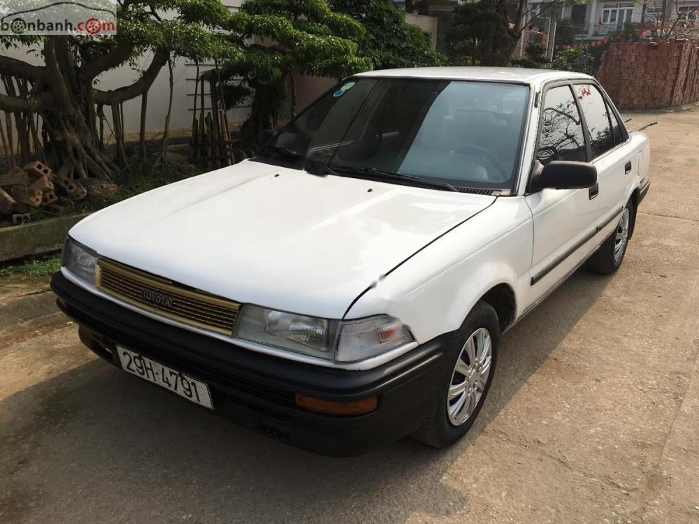 Toyota Corolla GLi 1.6 MT 1992 - Bán Toyota Corolla GLi 1.6 MT 1992, màu trắng, nhập khẩu