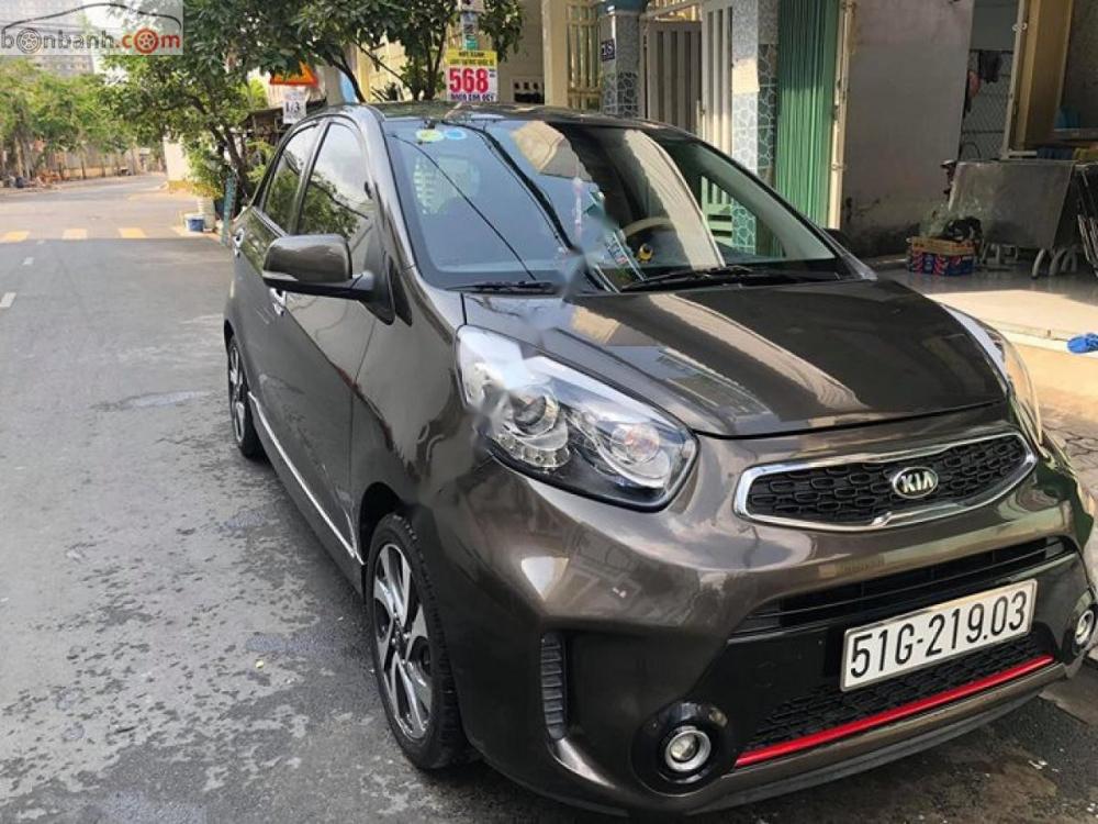 Kia Morning Si AT 2016 - Cần bán lại xe Kia Morning Si AT đời 2016, màu nâu