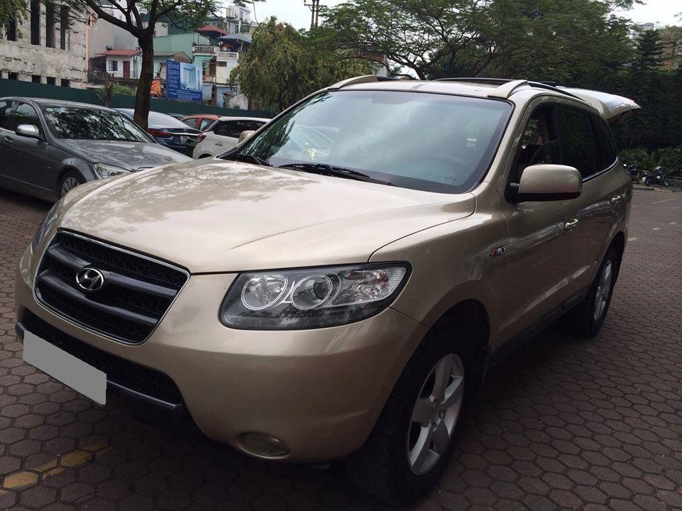 Hyundai Santa Fe 2.7MT 2009 - Bán xe Hyundai Santafe 2009 số sàn, máy xăng, màu vàng cát