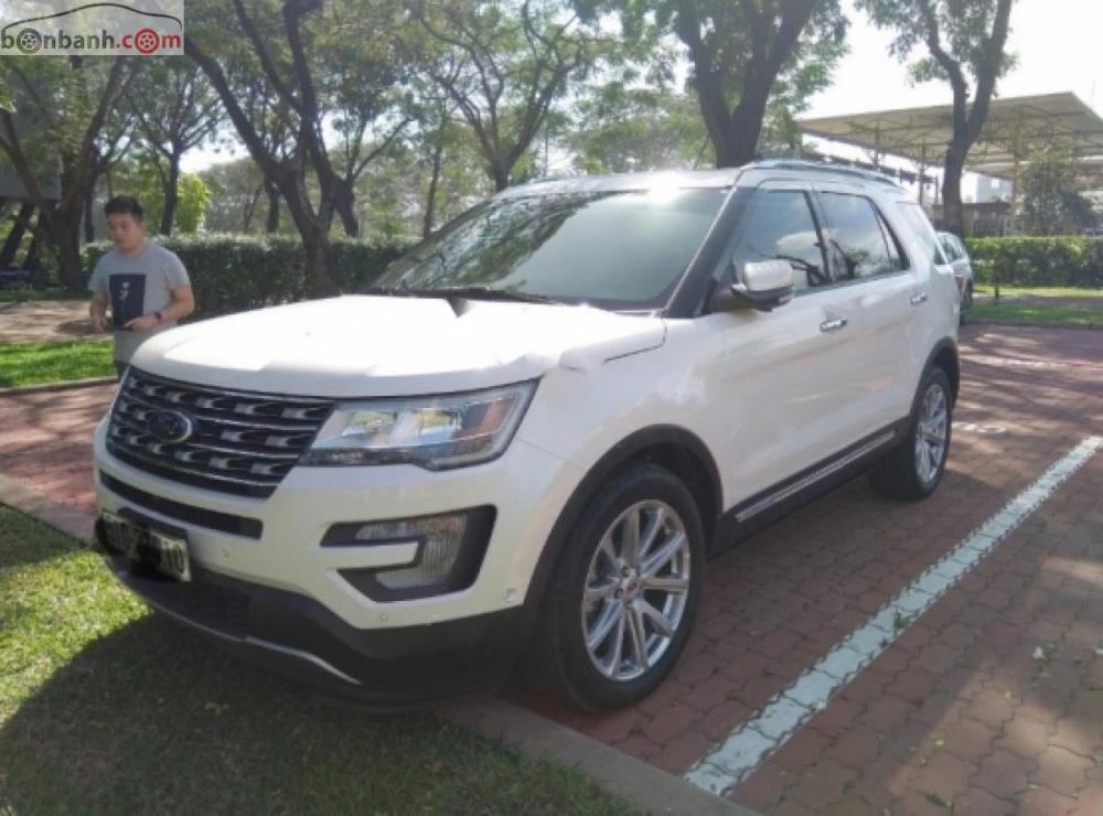 Ford Explorer Limited 2.3L EcoBoost 2016 - Bán Ford Explorer Limited 2.3L EcoBoost năm 2016, màu trắng, xe nhập còn mới