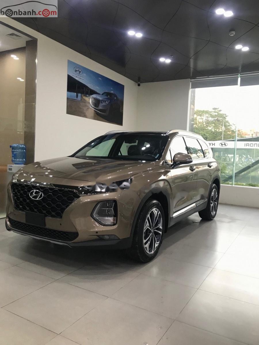 Hyundai Santa Fe 2019 - Cần bán Hyundai Santa Fe năm 2019, màu nâu 