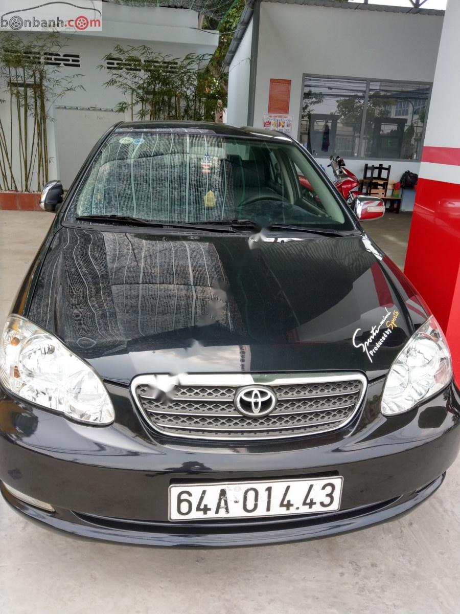 Toyota Corolla altis 1.8G 2004 - Bán xe Toyota Corolla altis 1.8G đời 2004, màu đen, nhập khẩu, xe gia đình, giá tốt