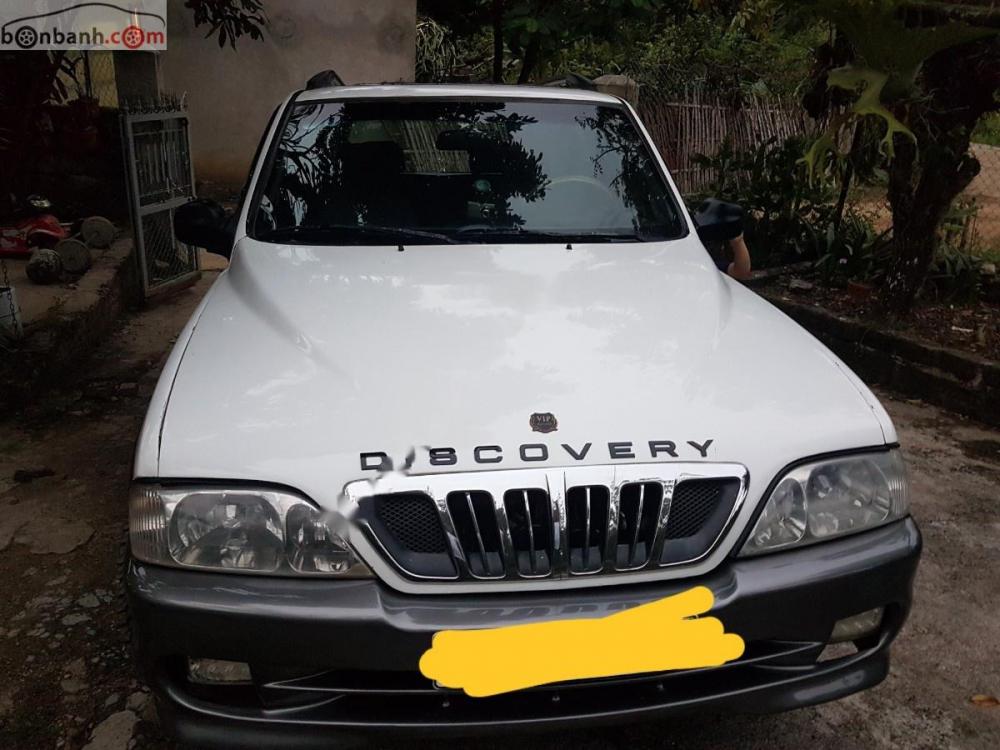 Ssangyong Musso 2.3 2000 - Bán xe Ssangyong Musso 2.3 đời 2000, màu trắng, xe nhập