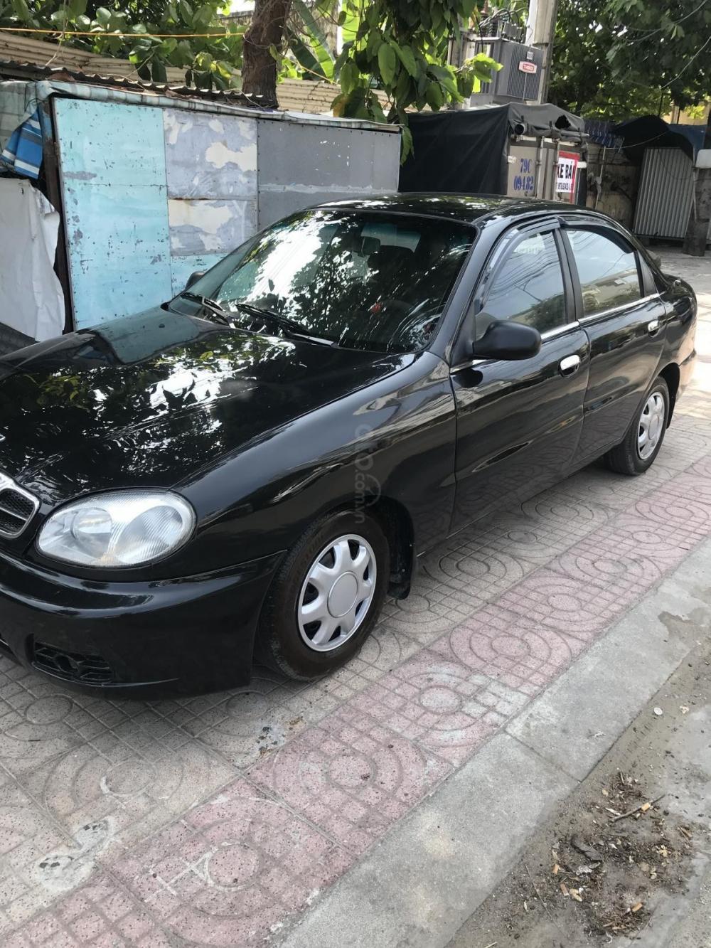 Daewoo Lanos SX 2001 - Bán xe Daewoo Lanos SX năm 2001, màu đen, nhập khẩu