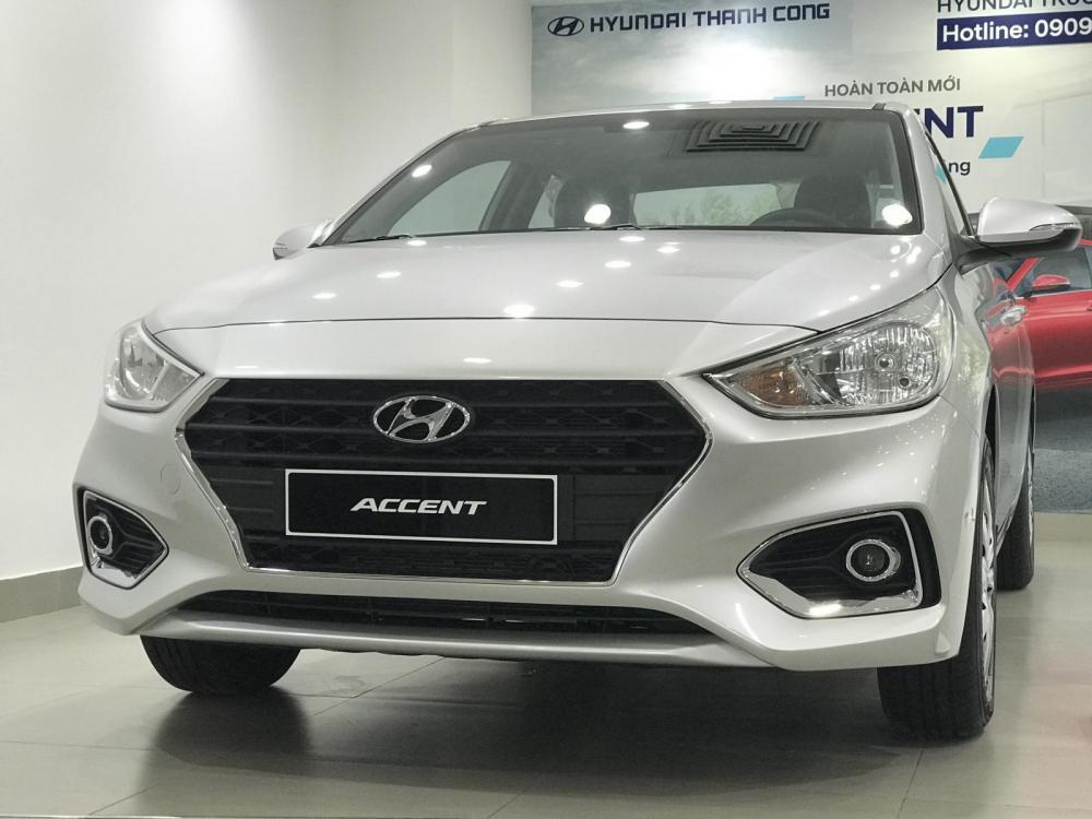 Hyundai Accent 2019 - Bán xe Accent bản base màu bạc, có sẵn giao ngay 150 triệu nhận xe ngay