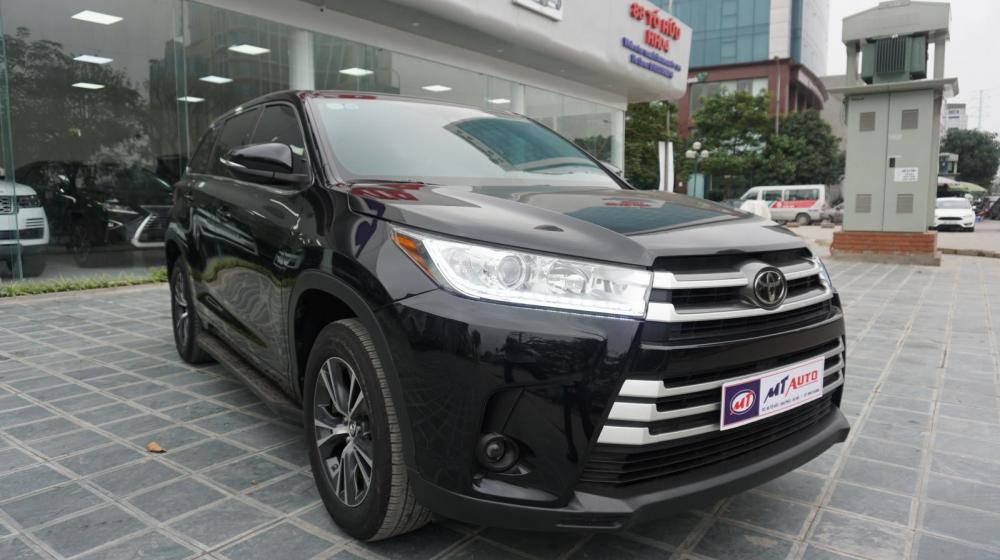 Toyota Highlander LE 2017 - Bán Toyota Highlander sản xuất 2017, màu đen, nội thất xanh lam đặt biệt hiếm