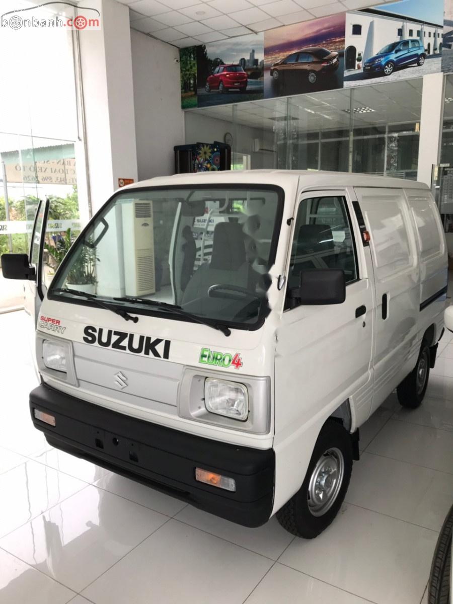 Suzuki Blind Van   2018 - Bán xe Suzuki Carry Blind Van sx 2018, số tay, máy xăng, màu trắng, nội thất màu ghi