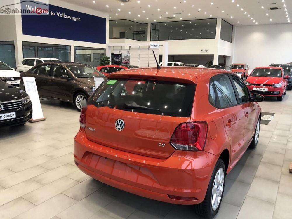 Volkswagen Polo 1.6 AT 2018 - Bán xe Volkswagen Polo 1.6 AT sản xuất năm 2018, màu đỏ, xe nhập