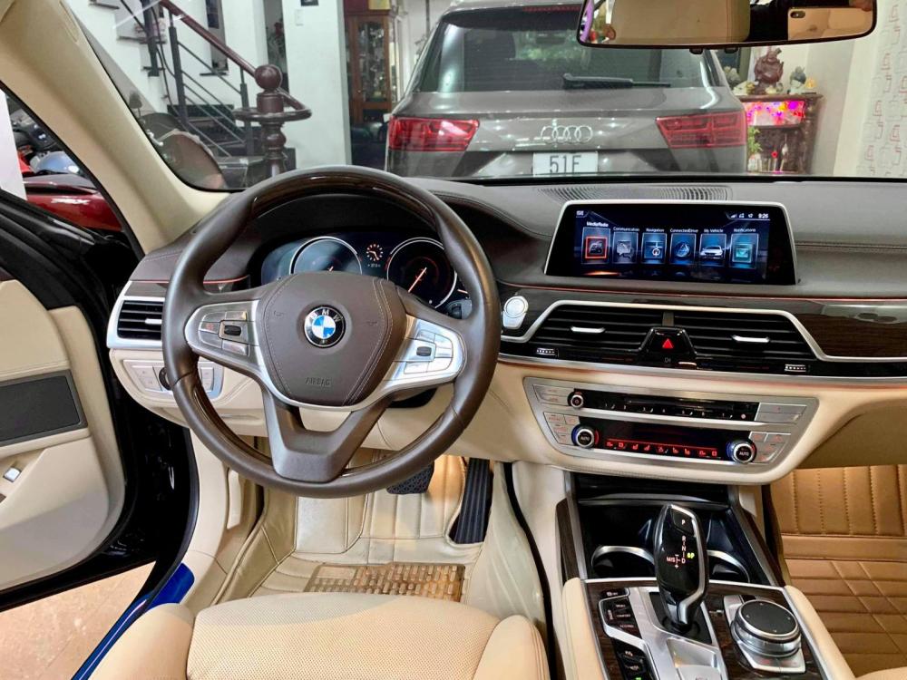 BMW 7 Series 740 Li 2016 - Bán ô tô BMW 7 Series 740 Li model 2016, màu đen, nội thất kem