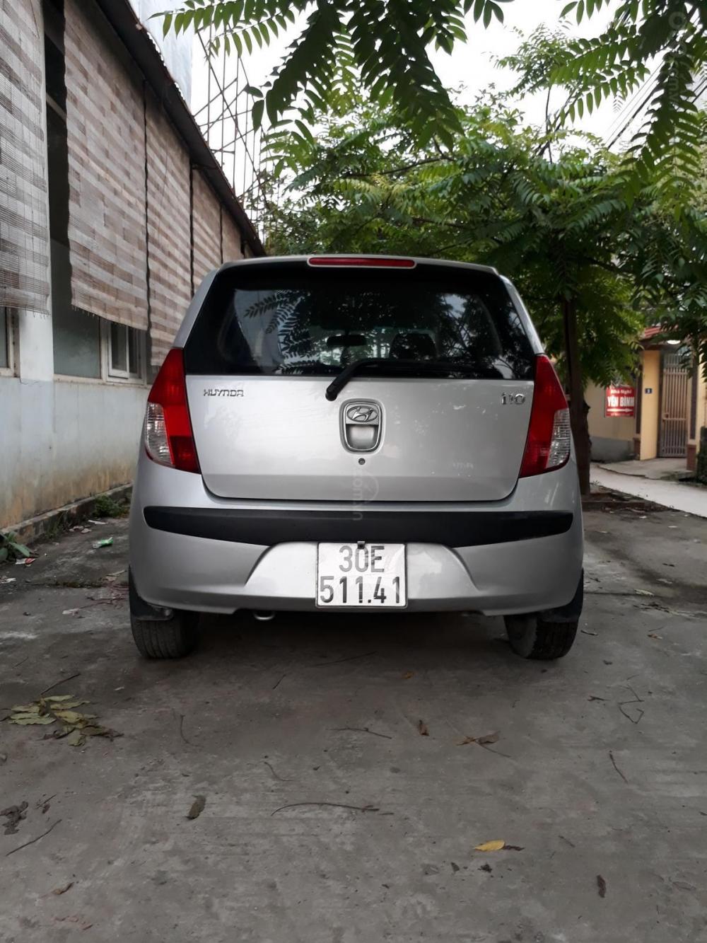 Hyundai i10    2008 - Bán Hyundai i10 nhập khẩu đời 2008, màu bạc, nhập khẩu