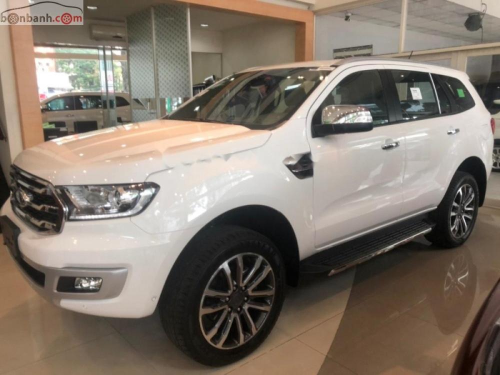 Ford Everest Titanium 2.0L 4x4 AT 2019 - Bán Ford Everest Titanium 2.0L 4x4 AT sản xuất năm 2019, màu trắng, nhập khẩu