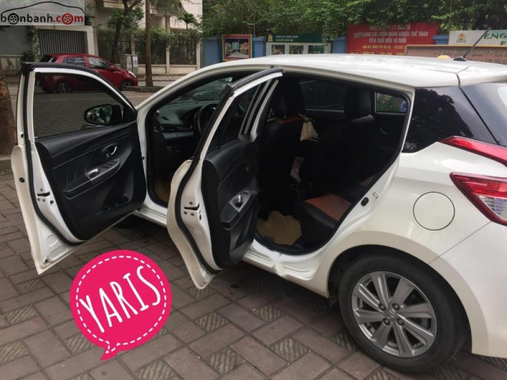 Toyota Yaris 1.3G 2014 - Cần bán lại xe Toyota Yaris năm sản xuất 2014, màu trắng, nhập khẩu   