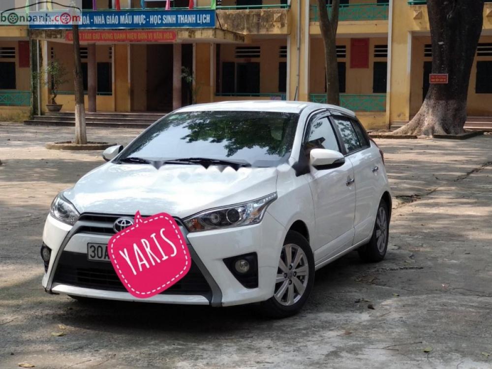 Toyota Yaris 1.3G 2014 - Cần bán lại xe Toyota Yaris năm sản xuất 2014, màu trắng, nhập khẩu   