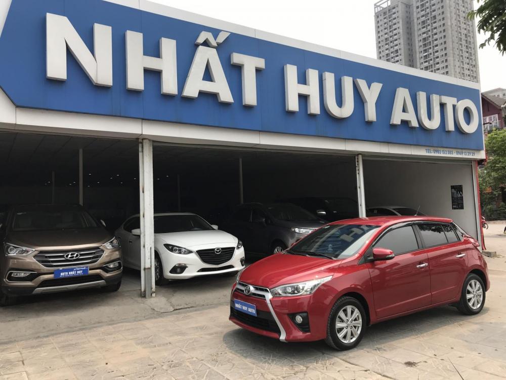 Toyota Yaris 1.3G 2015 - Cần bán xe Toyota Yaris 1.3G đời 2015, màu đỏ, nhập khẩu, giá chỉ 558 triệu