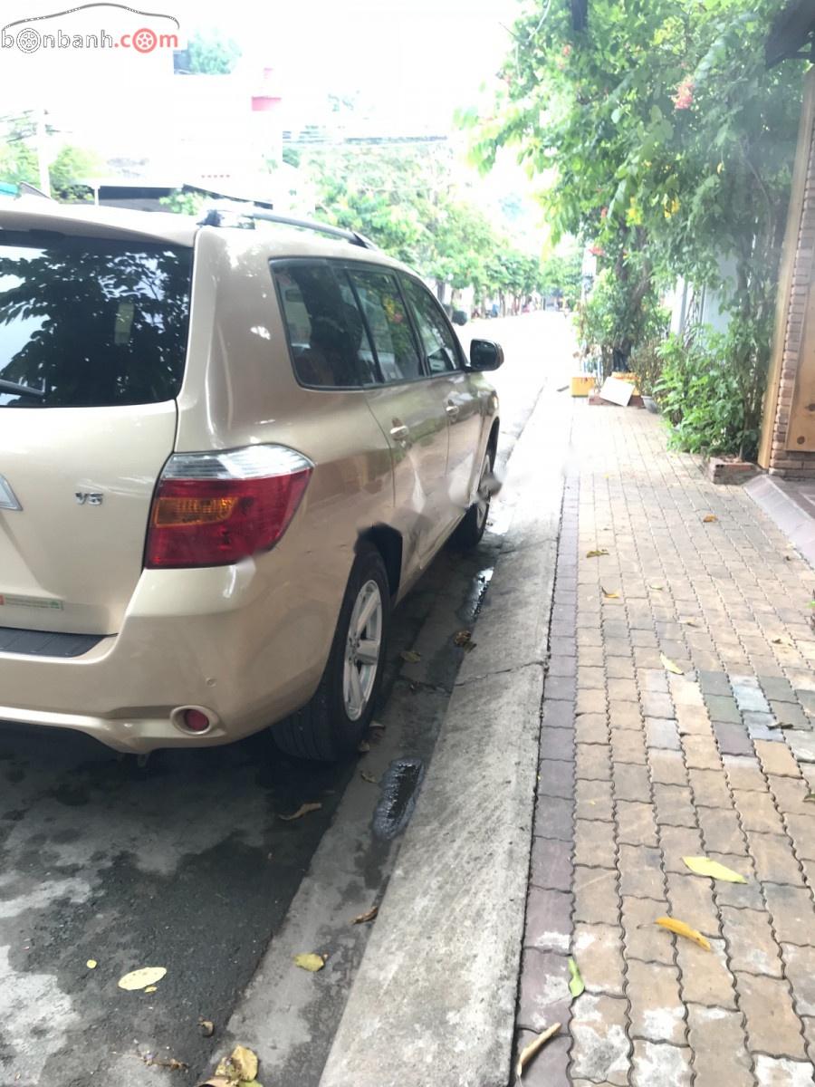 Toyota Highlander 3.5 2008 - Bán xe Toyota Highlander 3.5 đời 2008, màu vàng, xe nhập đã đi 80000 km