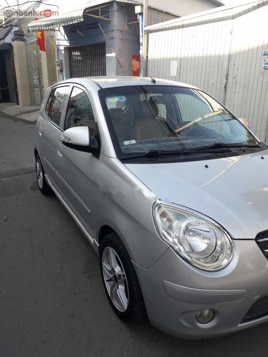 Kia Morning Sx 2008 - Cần bán gấp Kia Morning Sx đời 2008, màu bạc còn mới, giá 205tr