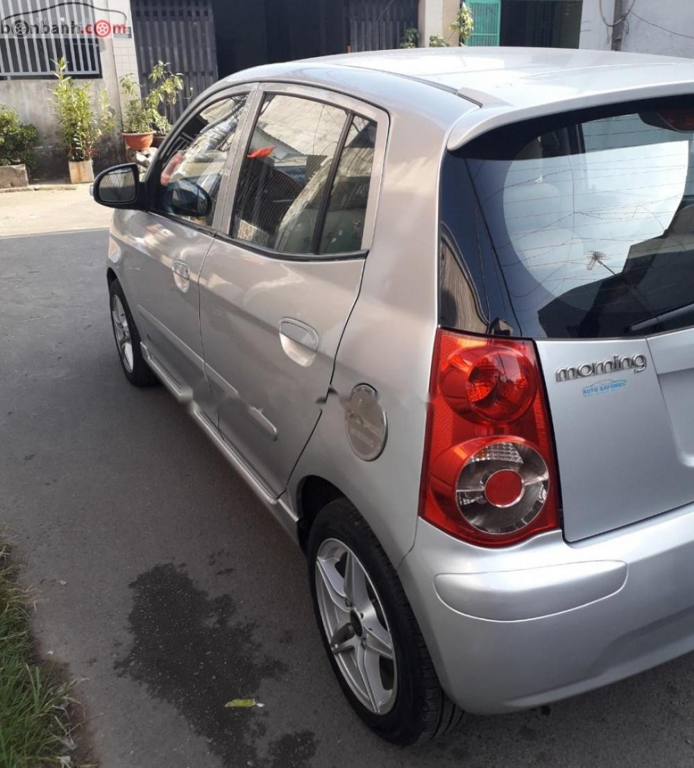 Kia Morning Sx 2008 - Cần bán gấp Kia Morning Sx đời 2008, màu bạc còn mới, giá 205tr