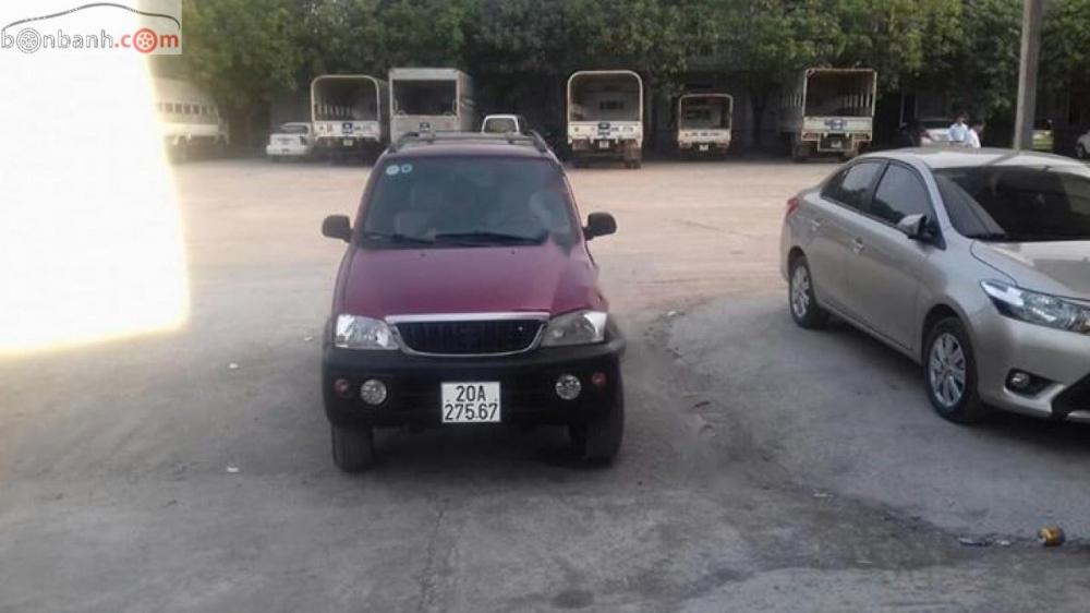 Daihatsu Terios 1.3 4x4 MT 2005 - Bán Daihatsu Terios 1.3 4x4 MT đời 2005, màu đỏ, giá 130tr