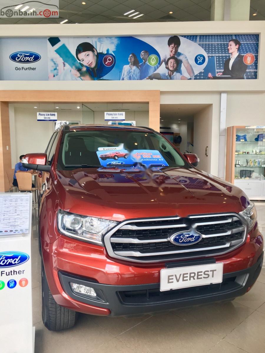 Ford Everest Ambiente 2.0 4x2 AT 2019 - Cần bán xe Ford Everest Ambiente 2.0 4x2 AT đời 2019, màu đỏ, nhập khẩu