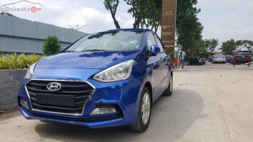 Hyundai Grand i10   1.2 MT 2018 - Bán ô tô Hyundai Grand i10 1.2 MT đời 2018, màu xanh lam