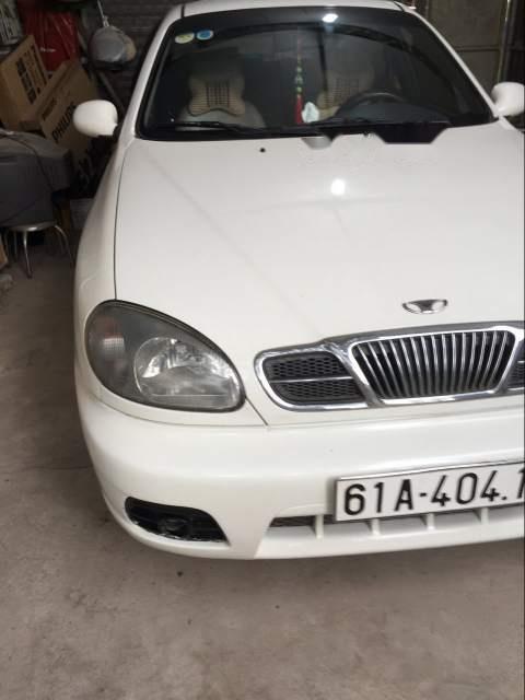 Daewoo Lanos 2002 - Cần bán Daewoo Lanos năm 2002, màu trắng chính chủ